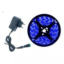 Kit Fita De Led E Fonte Bivolt 5m Silicone Prova Dagua 12v 