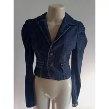 Jaqueta Jeans C/ Elastano Iódice Feminina Tam P 