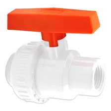 Llave Válvula Bola 1/2 Pvc Tubrica C / Unión Roscada