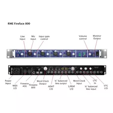 Rme Fireface 800 Interface De Audio