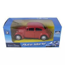 Fusca Gl 1982 Miniatura De Ferro Colecionador Fricção Coleçã Cor Vermelho