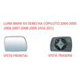 Luna Espejo Derecho Copiloto Bmw X3 2009 2010 2011