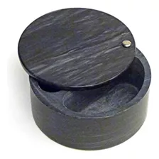 Rsvp Black Marble Swivel Top Caja De Sal De Doble Compartime