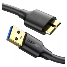 Cabo Micro Usb B 3.0 Compatível Com Samsung S5 Hd Externo 2m Cor Preto