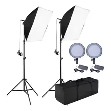 Kit Iluminação Estúdio Led P/ Fotografia Video MLG-065.