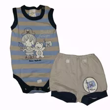 Conjunto Bebê Menino Roupa Para Bebe Verão Bicho Molhado