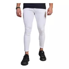 Jean Chupin Liso Elastizado Hombre Volsano White