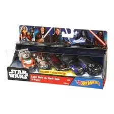 Hot Wheels Star Wars Light Side Vs. Dark Side 5 Pack Raro! 