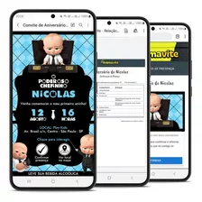 Convite Interativo O Poderoso Chefinho - Sistema Confirmação