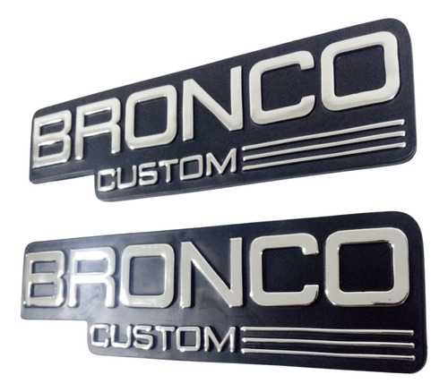 Emblemas Ford Bronco Custom Laterales  Foto 3