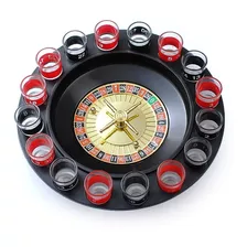 Jogo De Roleta Shot Drink Com 16 Copos Para Drink