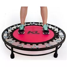 Jump Cama Elástica Mini Rosa Profissional 150 Kg + Dvd