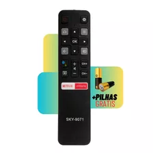 Controle Para Tv Tcl 32s6500s 40s6500fs 43s6500fs + Pilhas