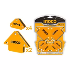 Escuadras Magneticas Hexagonales Juego 6pcs Ingco