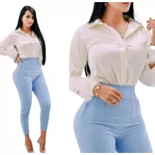 Pantalon De Dama Moño Ala Cintura 