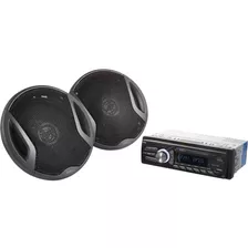 Radio De Auto Bluethooth Con 2 Parlantes