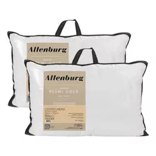 Kit 2 Travesseiros Plumi Gold Percal 50x70cm - Altenburg