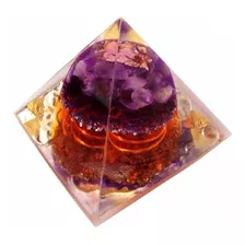 Pirâmide Orgonite Saint Germain Chama Violeta Transmutação