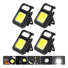 4x Mini Lanterna Refletor Led Chaveiro Pesca Trilhas Camping