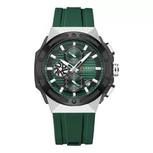 Reloj De Silicona Luminoso Curren 8462 Con Código De Tempori