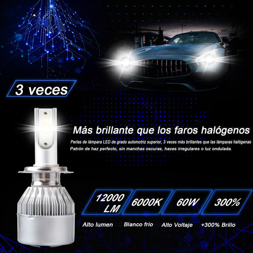 H1 H7 Kit De Focos Led Para Camin Volkswagen Pointer 1999-0 Foto 5