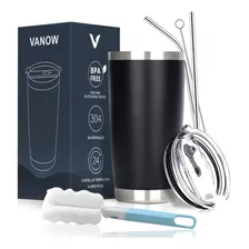 Vaso Térmico Portátil De 20oz Acero Inoxidable