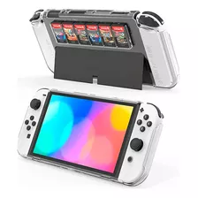 Case Capa Nintendo Switch Oled Acrílico Transparente Joycon