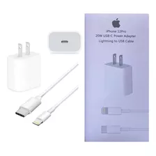 Cargador iPhone 11 12 13 14/pro Max 20w Cable+cubo Original