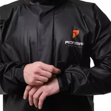 Capa De Chuva 100% Impermeável Moto Pioneira Pvc Combate