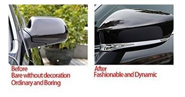 Espejo - Beler New Chrome Plated Abs Rearview Mirror Cover T Foto 4