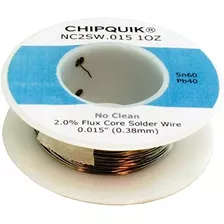 (cantidad 2) Chip Quik Nc2sw.015 1oz Alambre De Soldadura 6