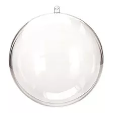 150 Bolas Esfera De Acrílico 6,5 Cm Transparente Natal Festa
