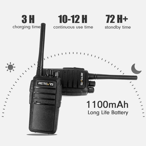 Walkie Talkies Rt21 Para Adultos, Radio De 2 Vas De Largo A Foto 5