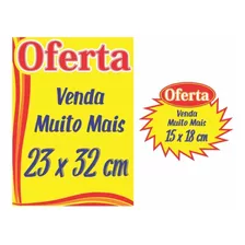 300 Cartazes Oferta Splash Promoção Supermercado 150 De Cada