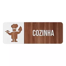 Placa Sinalização Cozinha Salão De Festa Pizzaria Mdf 