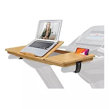 Treadmill Desk Attachment Bamboo Walking Laptop Stand H...