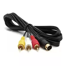 Cabo A/v S14 Para Receptor Sky Din/rca 1,50 M