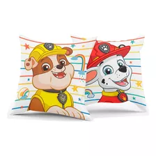 Almohadon Infantil Paw Patrol Patrulla Canina Piñata Color Blanco