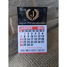200 Mini Calendario Personalizado 12x7 Imã Brindes 2020 