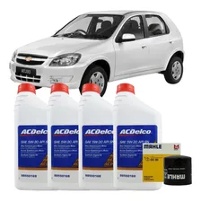 Kit Troca Óleo Ac Delco +filtro Linha Gm Agile Corsa Cobalt 