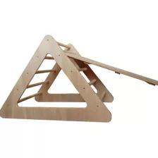 Triangulo Pikler Más Rampa - Madera Montessori Niños Niñas