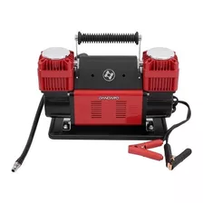 Compressor De Ar Mini Elétrico Portátil Dandaro Off Road 12v Vermelho/preto