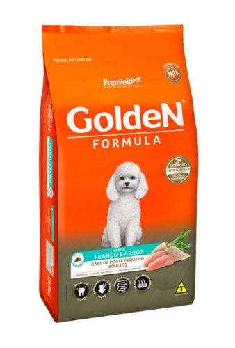 Alimento Golden Premium Especial Formula Para Cachorro Adulto De Raça Pequena Sabor Frango E Arroz Em Saco De 10.1kg