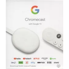 Chromecast Con Asistente Google Tv Voz 4k 8gb Bluetooth