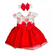 Vestido Infantil Menina Tule Rodado Rn A 4 Anos Bebe Luxo