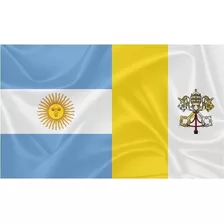 Bandera Argentina Nacional Vaticano 90x150 Cm
