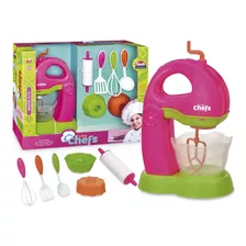 Kit Batedeira Infantil Little Chefs Master Acessórios Menina