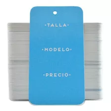 Etiquetas Perforadas Para Ropa / Hang Tag / Precio Y Talla