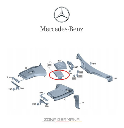 Filtro Aire Mercedes Benz Glc250 Glc300 Glc 300e Aire Motor Foto 3