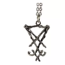 Dije Sello Sigilo Lucifer Baphomet Rustico Acero Inoxidable